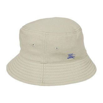 Burberry Hats, female, Beige, Size: ONE SIZE EKD Cotton Bucket Hat