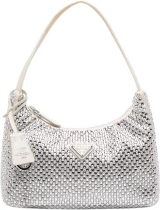 Prada Pre-owned Shoulder Bags, female, White, Size: ONE SIZE Pre-owned Vintage Shoulder Bag
