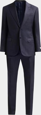 Emporio Armani Men & apos;s Birdseye Wool Single-Breasted Suit