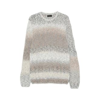 Dondup Chunky Knit Crew Neck Jumper - male - Dondup - Round-neck Knitwear - Multicolor - 2XL - Knitwear