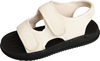 Generic Sandals for Edema and Swollen Feet Womens Slides Open Toe Comfort SANDALS Wide Fit Edema Swollen Slippers for Plantar Fasciitis Sliders Adjustable Str