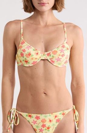 Dippin' Daisy's Swimwear West Coast Underwire Bikini Top in Sunshine Hibiscus at Nordstrom Rack, Size X-Small