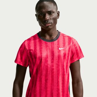 Nike Mens Court Victory Dri-FIT Tennis Top in Red | IM6086-677