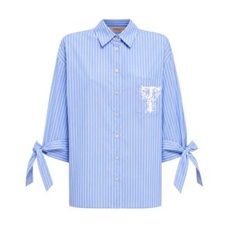 Twinset Shirts - female - Twinset - Shirts - Blue - XS - Blouses & Shirts