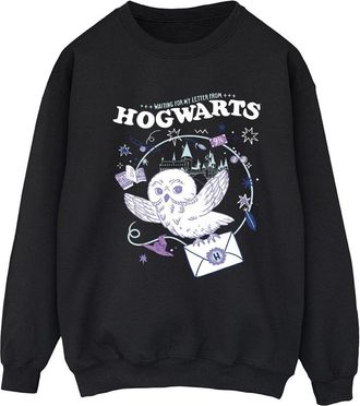 Harry Potter Dames/Dames Uil Brief Van Zweinstein Sweatshirt (Zwart)