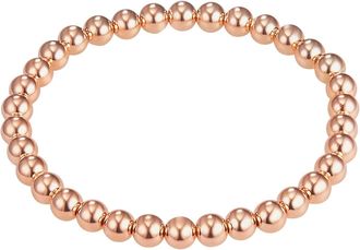 Lulu & Jane Womens Bracelet Brass - Rose Gold - One Size