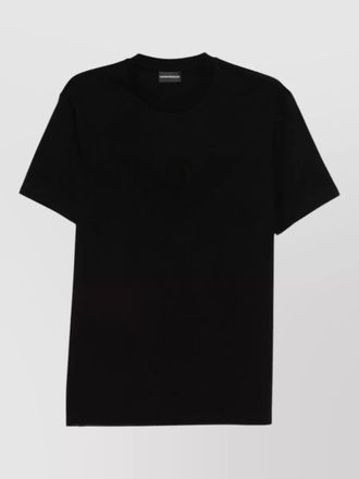 Emporio Armani cotton logo crew neck t-shirt