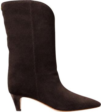 Michael Kors Daniela Mid Boot - Dames - Cowboylaarzen - Bruin - 38 1/2 EU - Leer - Schoenen