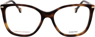 Carolina Herrera Ladies Brown Rectangular Eyeglass Frames HER 0270