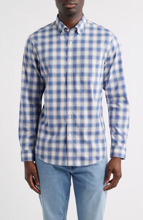 Nordstrom Alex Check Button-Down Shirt in Blue Alex Plaid at Nordstrom, Size Xx-Large