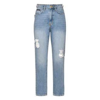 Philipp Plein Jeans, Dames, Blauw, M, Straight Jeans