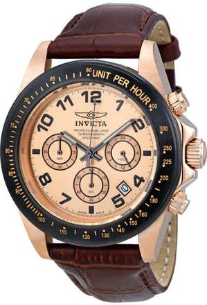 Invicta Speedway Chronograph Date Rose Dial Mens Watch 10711