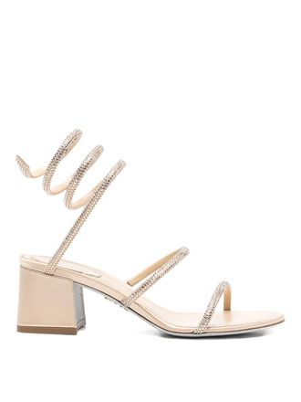Rene Caovilla Cleo Satin Sandals
