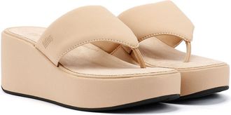 FitFlop Fitflop Platfforms Wedge Womens Classic Beige Sandals - Size UK 5