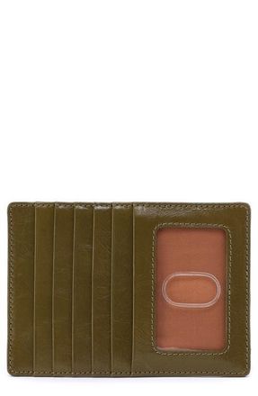 Hobo Euro Slide Credit Card Case Holder in Olive Veil at Nordstrom