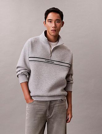 Calvin Klein Spacer Relaxed Quarter Zip Sweatshirt