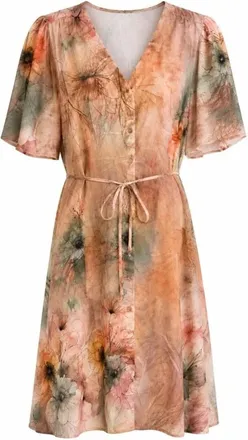 2-Biz Kleedjes, Dames, Veelkleurig, S, Shirt Kleedjes