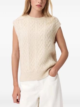 AllSaints round-neck sleveless vest - Neutrals