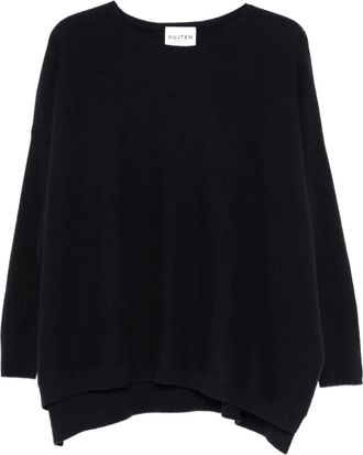 Kujten Maglione con scollo a barca - Blu