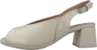 Pitillos Sandalia Lisa - Dames - Sandalen met hakken - Beige - 37 EU - Schoenen