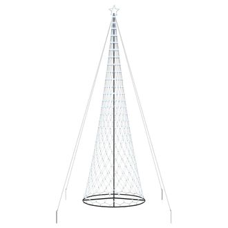 vidaXL &Aacute;rbol De Navidad Led Con 555 Led Con Soporte Fr&iacute;o 500 Cm Metal Vidaxl