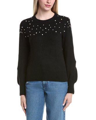 CeCe by Cynthia Steffe Cece Scattered Pearl Sweater