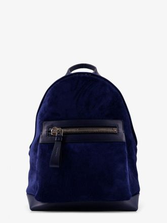 Tom Ford Zaino in suede con maxi zip frontale - TOM FORD - gender_Man