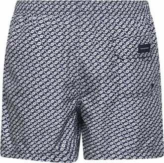 Tagliatore Mens Swim Shorts Honolulu Blue Polyester Beachwear Sea Clothing