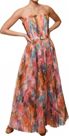 Hutch Bromley Gown In Watercolor Swirl