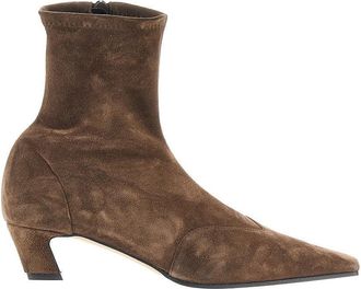 Khaite Stretch suede leather Nevada boots Woman 36