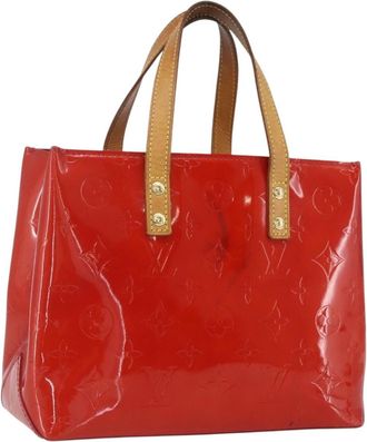 Louis Vuitton Reade Monogram Vernis Red Patent_Leather Handbag (Pre-Owned)