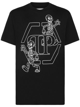 Philipp Plein Katoenen T-shirt - Zwart