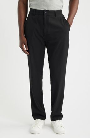 Tommy John Commuter Straight Leg Pants in Black at Nordstrom, Size Xx-Large