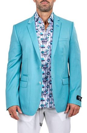 Maceoo Socrates Martyr027 Virgin Wool Sport Coat in Green at Nordstrom, Size 5
