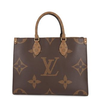 Louis Vuitton Monogram Reverse Red Color Monogram Reverse Handbag Shoulder Bag Tote Bag (Pre-Owned)