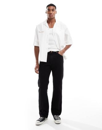 Wrangler 13MWZ original cowboy straight fit jeans in black