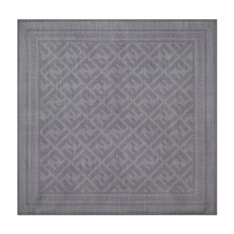 Fendi FF Pattern Scarf - male - Fendi - Handkerchiefs - Gray - ONE SIZE - Accessories