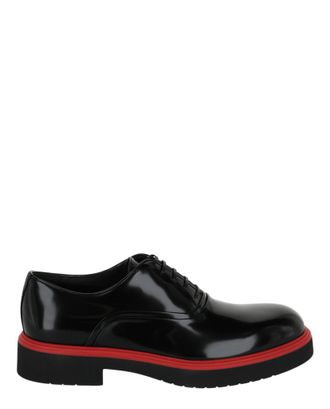 Ferragamo Fiorino Leather Derby Loafers
