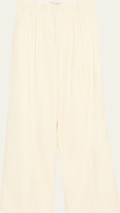 Officine G&eacute;n&eacute;rale Elia Pleated Wool Pants