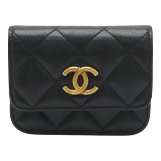 Chanel Pre-owned Belt Bags, female, Black, Size: ONE SIZE Pre-owned Matelasse Fanny Pack