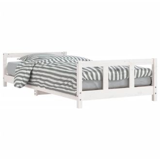 vidaXL Vidaxl - Estructura De Cama Para Ni&ntilde;os Madera De Pino Blanco 90x200 Cm