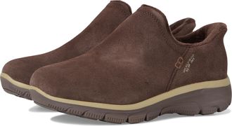 Skechers Easy Going-Modern Hour Suede Hands Free Slip-ins, Womens Ankle Boot, Chocolate, 39 EU/UK 6