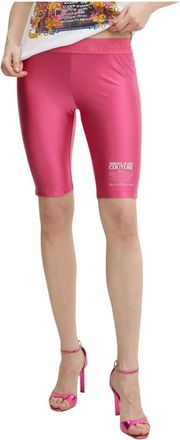Versace Jeans Couture Shorts con Logo - - Shorts - Donna - Rosa - M