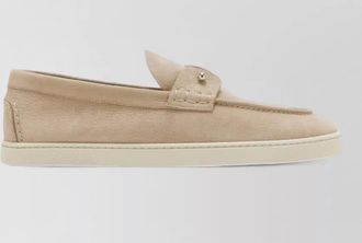 Christian Louboutin chambeliboat leather loafers flat sole