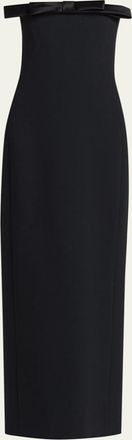Tom Ford Bow Strapless Column Gown