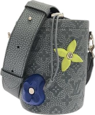 Louis Vuitton Pre-owned Chalk Pouch Calf Accessories Pouch - Dames - Vintage Tas - Grijs - ONE Size - Leer - Vintage