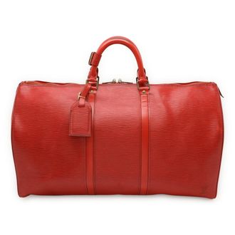Louis Vuitton Epi Castilian Red Epi Leather Boston Bag (Pre-Owned)