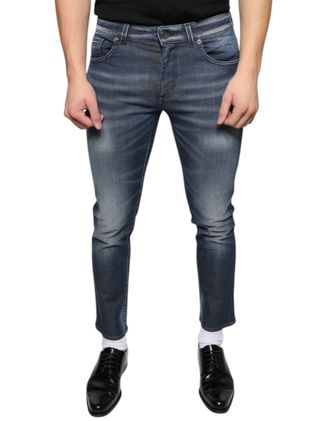 Dolce & Gabbana Mens Slim Fit Jeans - Medium Blue Cotton - Size EU 44 (Mens)