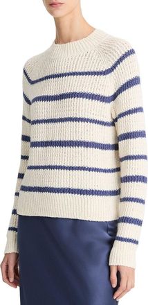 Vince Ribbed Stripe Pullover