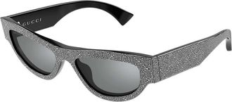 Gucci GG1834S 006 Womens Sunglasses Black Size 53 - Free RX Lenses - Free RX Lenses